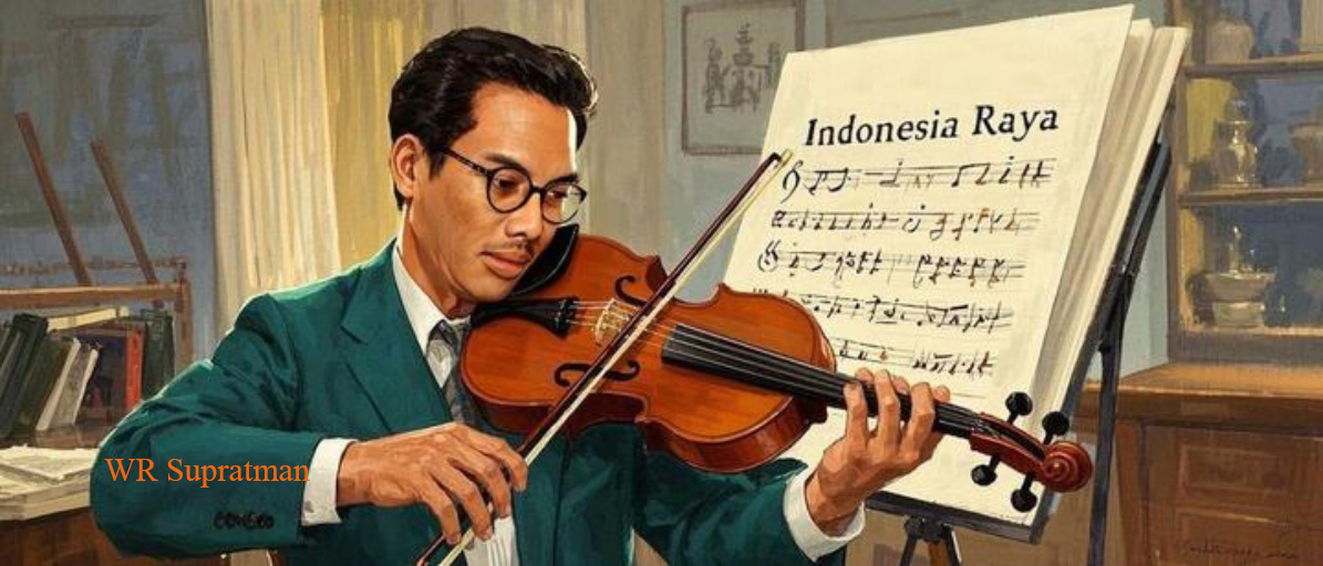 BERMAIN BIOLA- Sosok Pahlawan Nasional WR Supratman, pencipta Lagu Kebangsaan Indonesia Indonesia Raya.