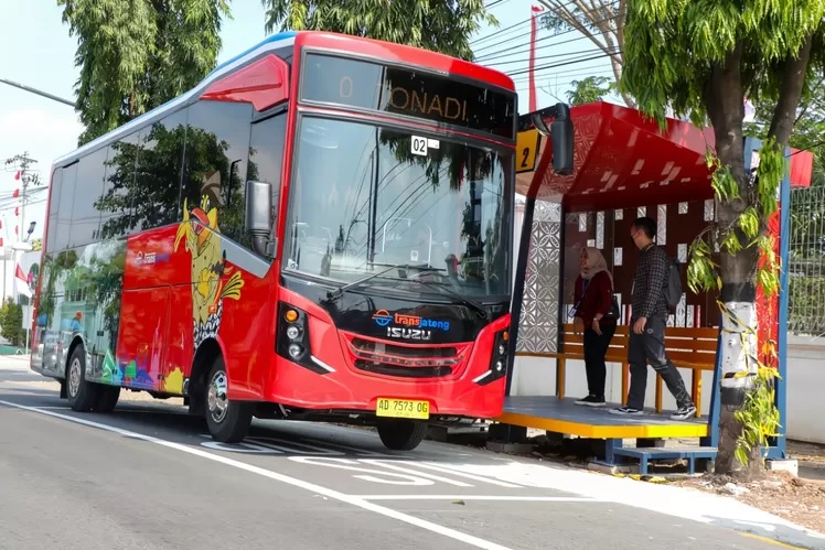 Ilustrasi bus Trans Jateng.