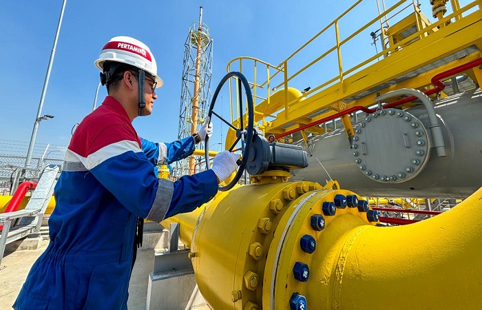 INFRASTRUKTUR GAS BUMI : Fasilitas Onshore Receiving Facility (ORF) Tambakrejo yang dikelola  PT Pertagas.