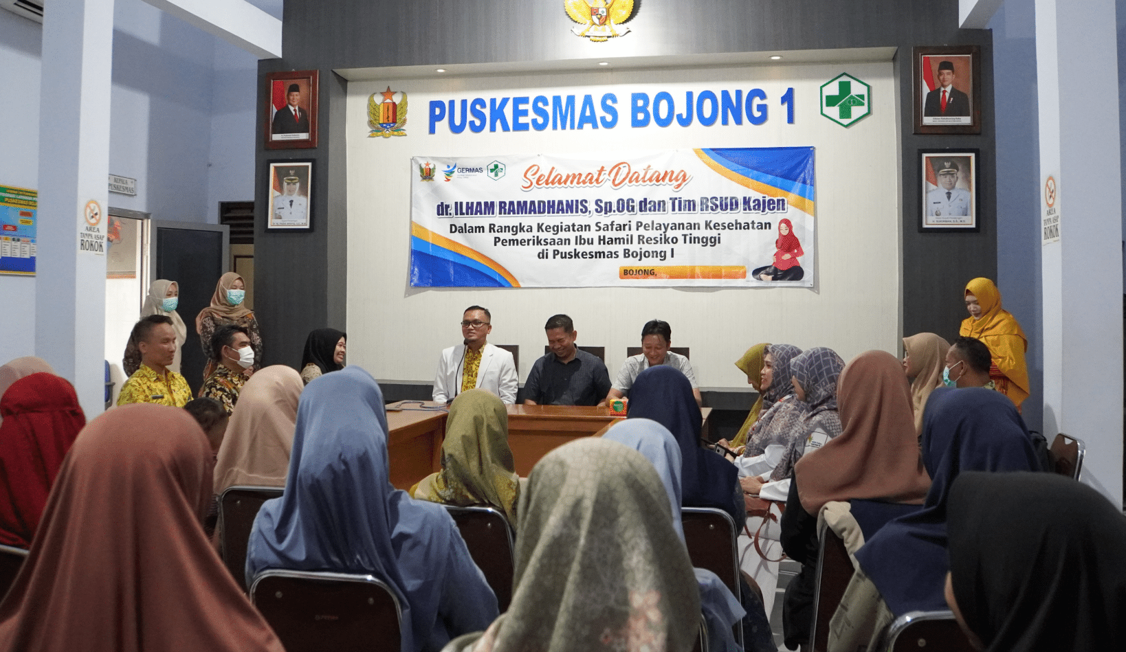 INOVASI: Tim RSUD Kajen saat perdana melaksanakan program Speling di Puskesmas Bojong I, Kecamatan Bojong, Kabupaten Pekalongan, Kamis (10/4/2025).