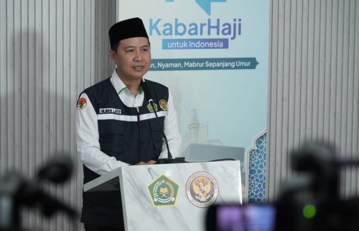 EMBARKASI SIAP : Dirjen PHU Kemenag Hilman Latief menyatakan ada sembilan embarkasi yang akan menerima kedatangan jemaah haji Indonesia hari ini.