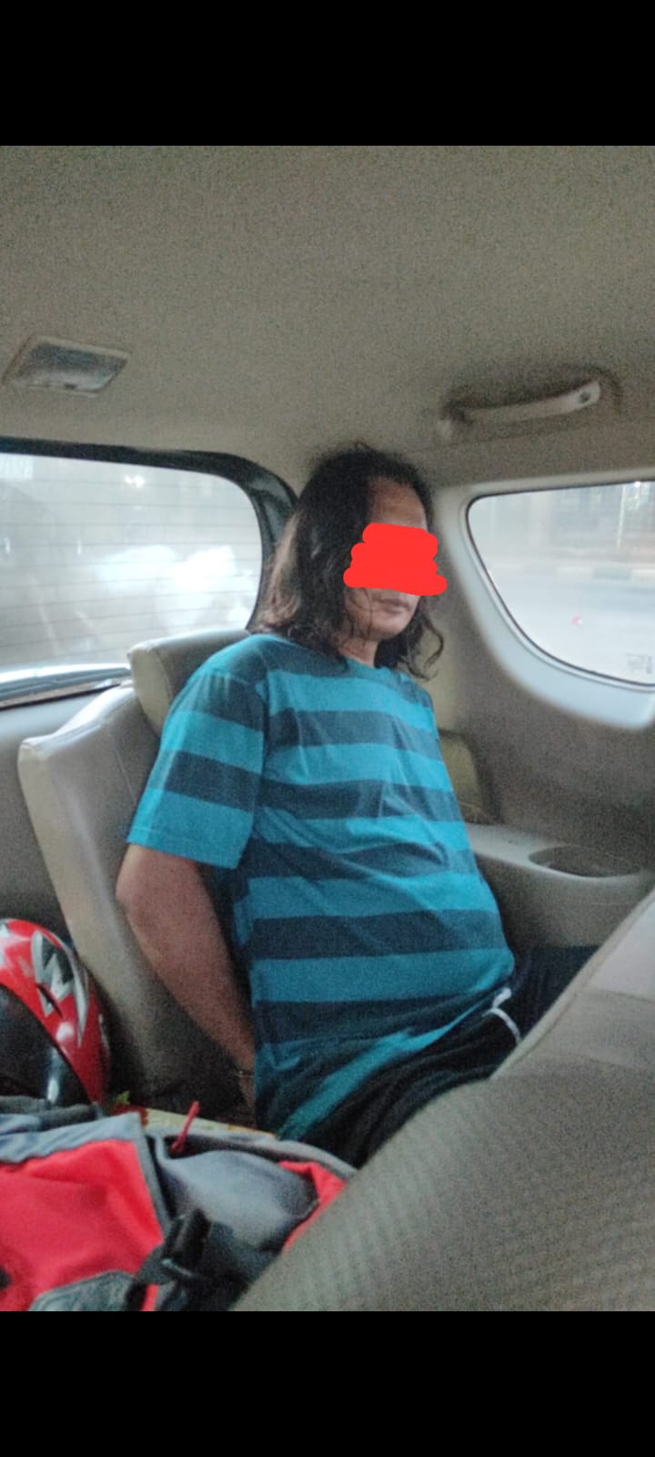 DIRINGKUS: Tampang pria pembawa kabur sepeda motor milik janda Kabupaten Pekalongan saat diringkus polisi.