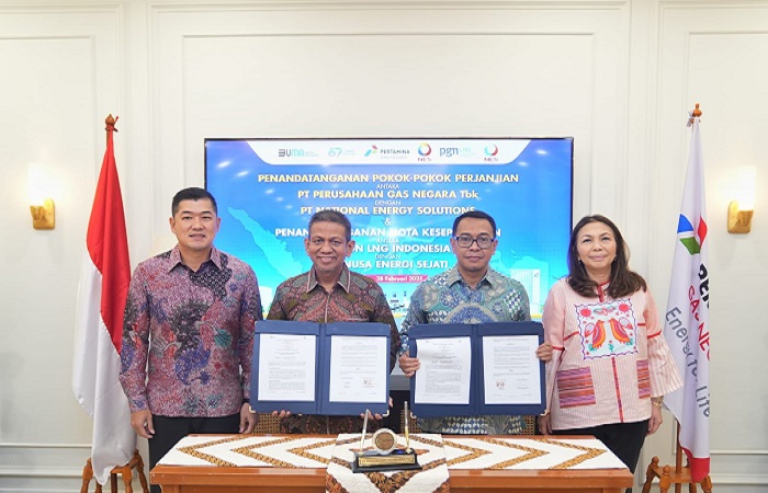 PENUHI GAS DOMESTIK : Penandatanganan Domestic Swap Agreement dan Gas Sales Agreement oleh PGN dengan West Natuna Group bertepatan dengan IPA Convex 2025 pada Rabu (21/5/2025).