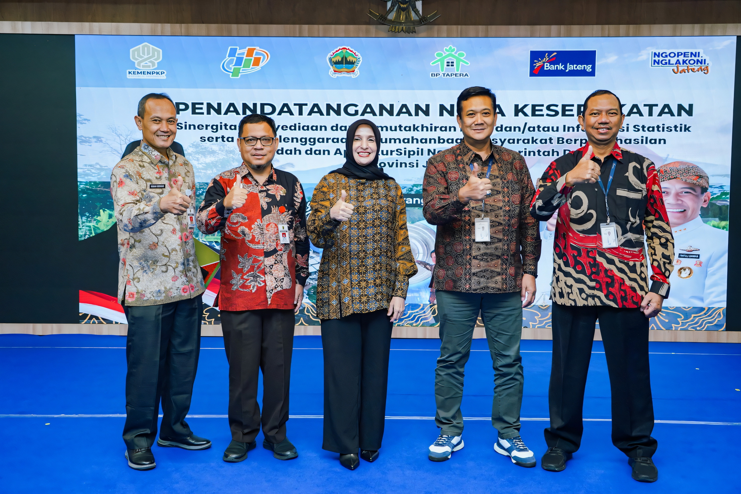 KOMPAK &ndash; Tim Pemkot Pekalongan saat hadir dalam Penandatanganan Nota Kesepakatan pada Jumat (20/6/2025) di Gedung Gradika Bhakti Praja, Kantor Gubernur Jawa Tengah.