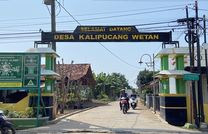 CEPAT SURUT : Kondisi wilayah permukiman di Kalipucang Wetan, Kecamatan Batang, Kabupaten Batang saat kondisi sudah surut pada Sabtu 5 Juli 2025.