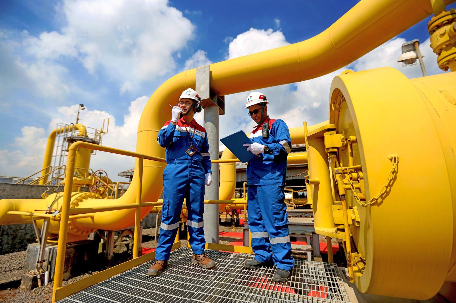 INFRASTRUKTUR GAS BUMI : PT Perusahaan Gas Negara Tbk (PGN) perkuat infrastruktur gas bumi nasional dengan meningkatkan konektivitas dan keandalan pasokan gas bumi nasional.