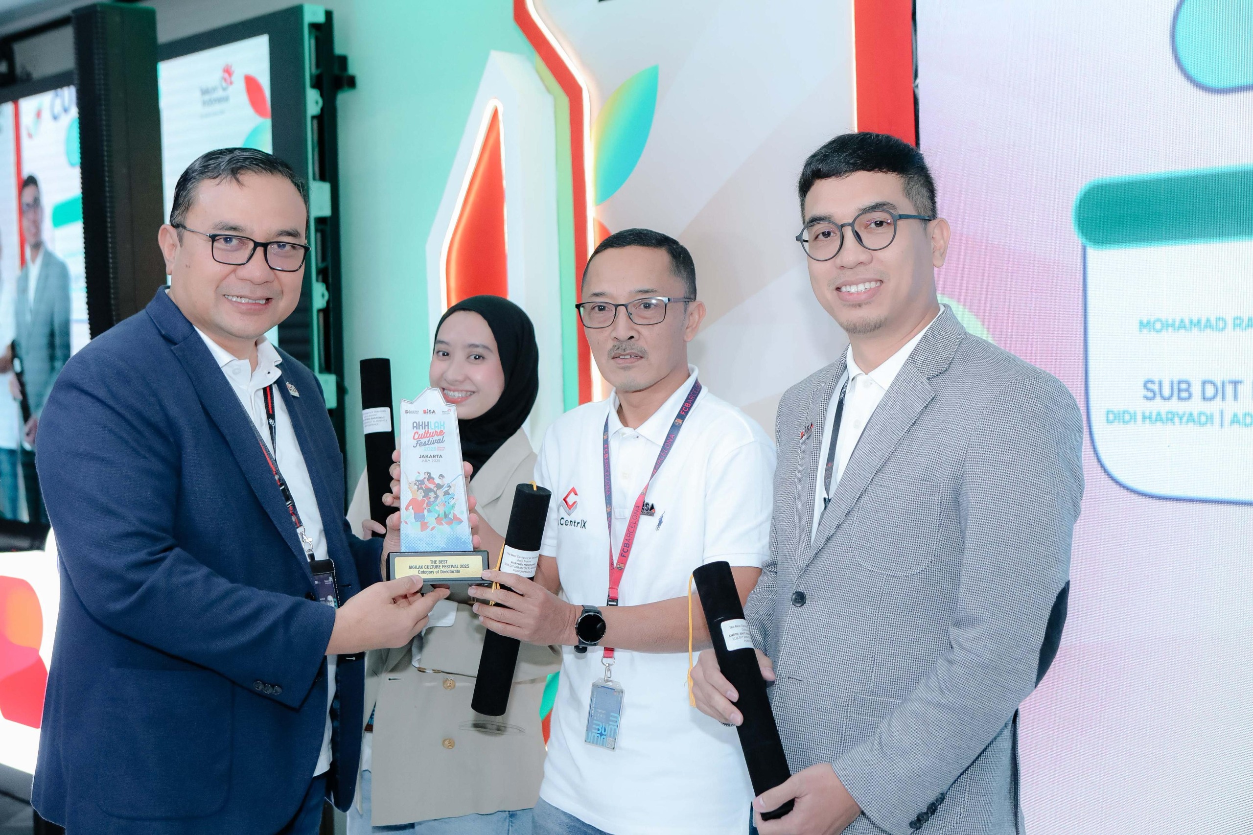 ACARA TAHUNAN : Telkom selenggarakan acara tahunan Culture Festival 2025 terdiri atas Culture Agent Meet & Greet Awarding Edition, Teguhkan Budaya Kolaboratif dan Sadar Cyber Security.