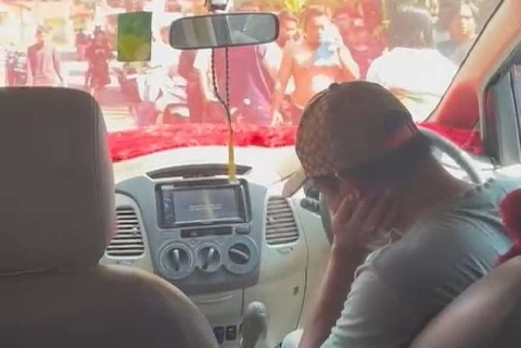 SENGKETA: Tangkapan layar tim MBG yang dihadang warga saat survei lahan di Desa Tambahrejo, Kecamatan Bandar.