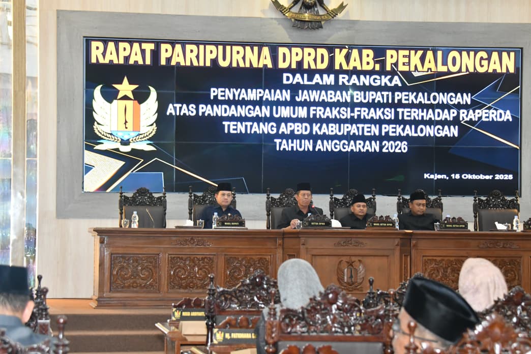PARIPURNA: Rapat Paripurna DPRD Kabupaten Pekalongan, Kamis (15/10/2025).
