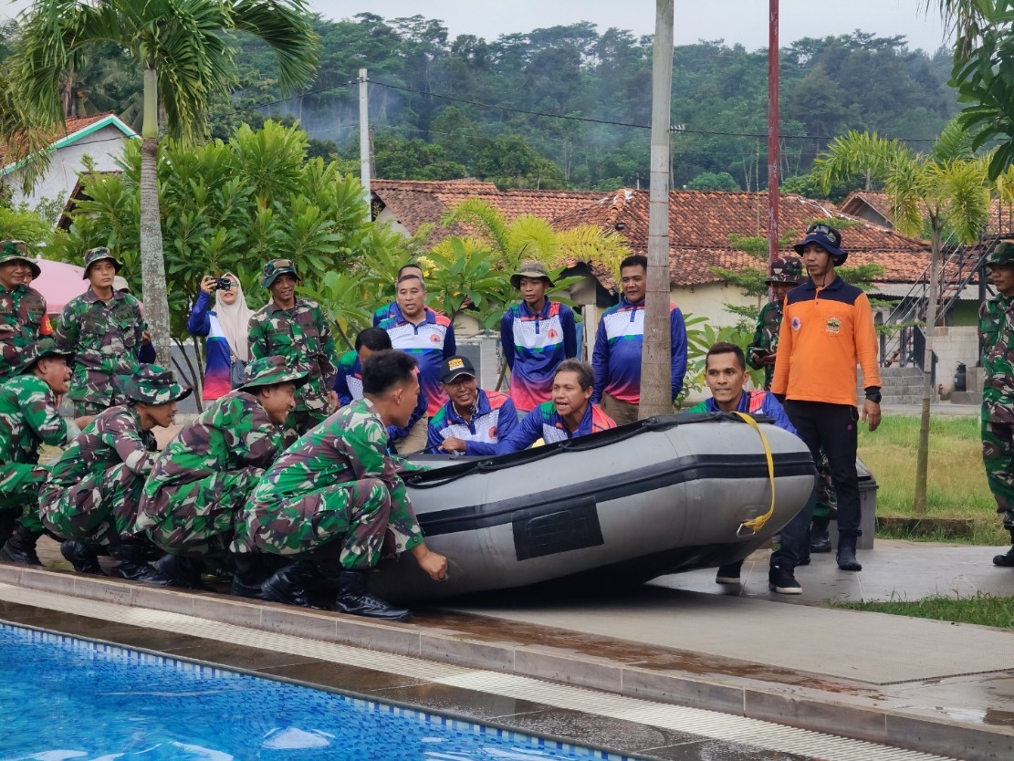 KESELAMATAN: Pelatihan para pengelola wisata tentang mitigasi bencana di area wisata.