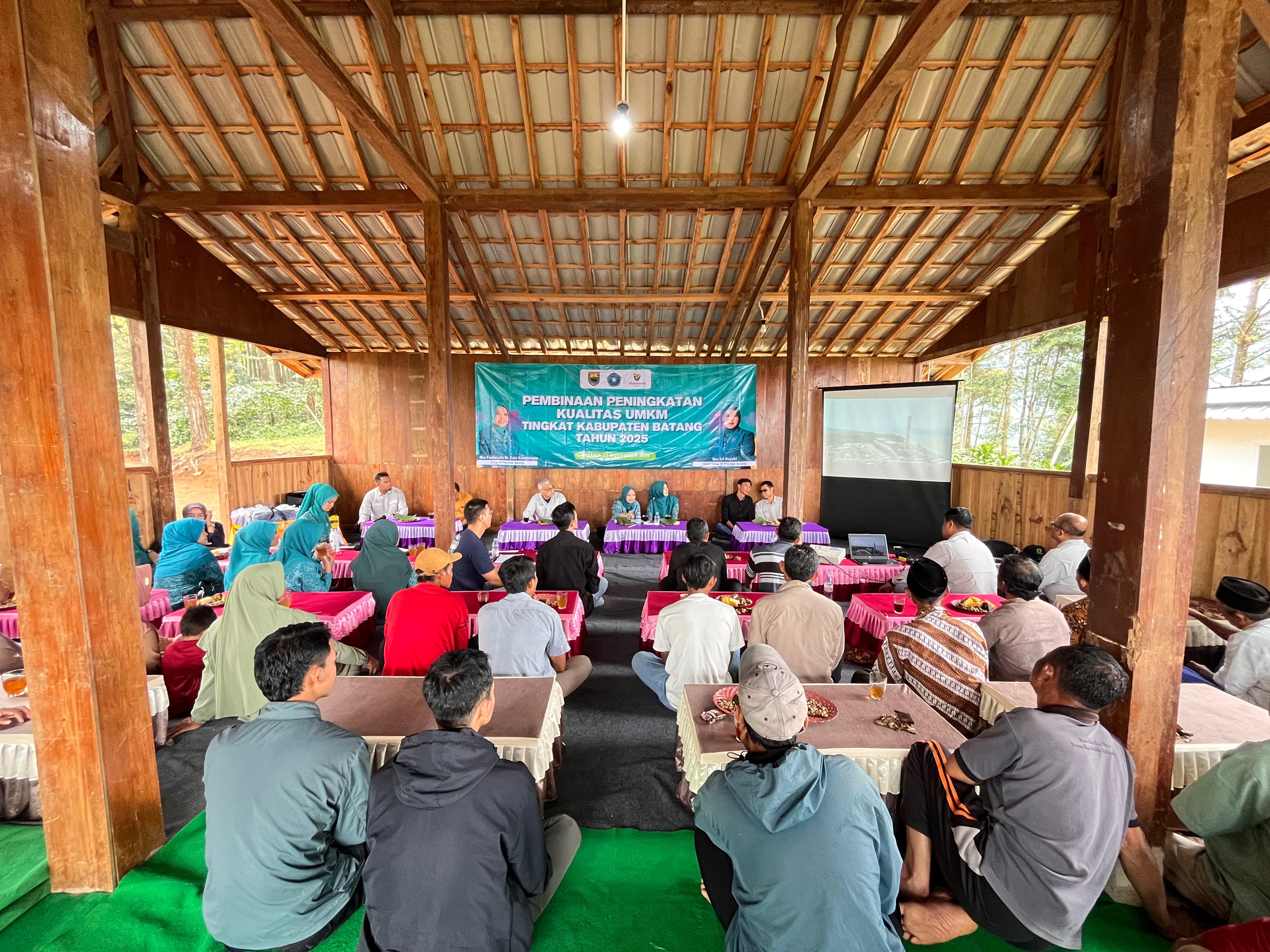 Suasana kegiatan Pembinaan Peningkatan Kualitas UMKM Tingkat Kabupaten Batang Tahun 2025