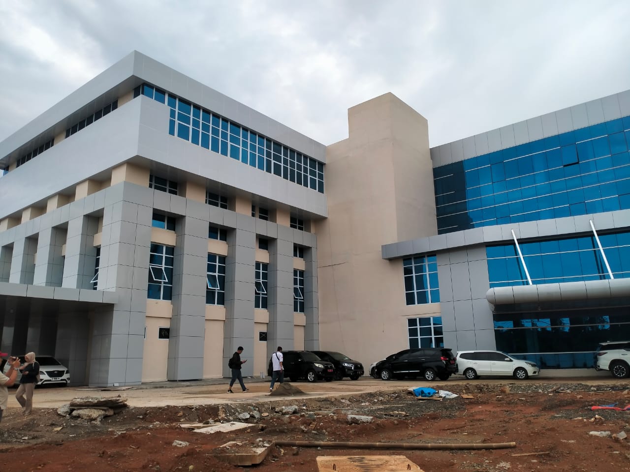 GEDUNG BARU: Penampakan gedung baru RSUD Kraton yang masih dalam proses penuntasan pembangunan.