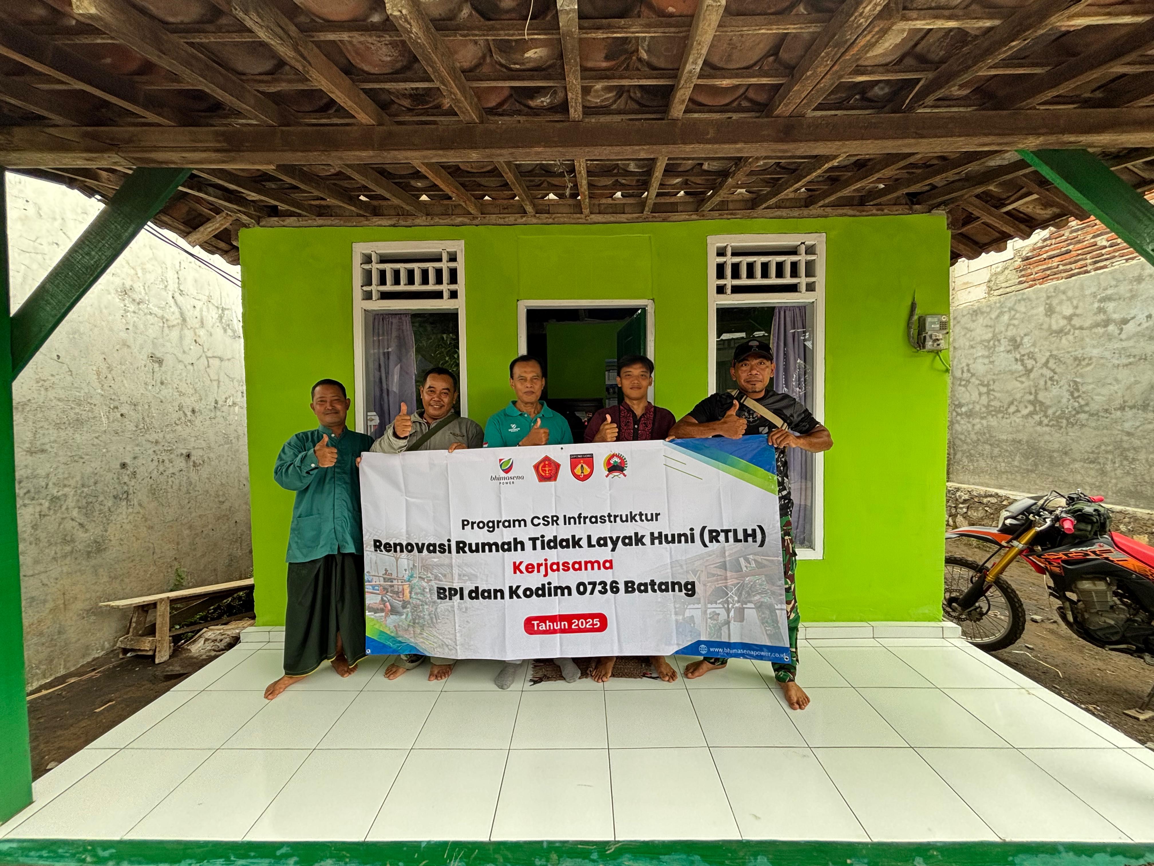 Kondisi rumah nelayan yang sudah diperbaiki.