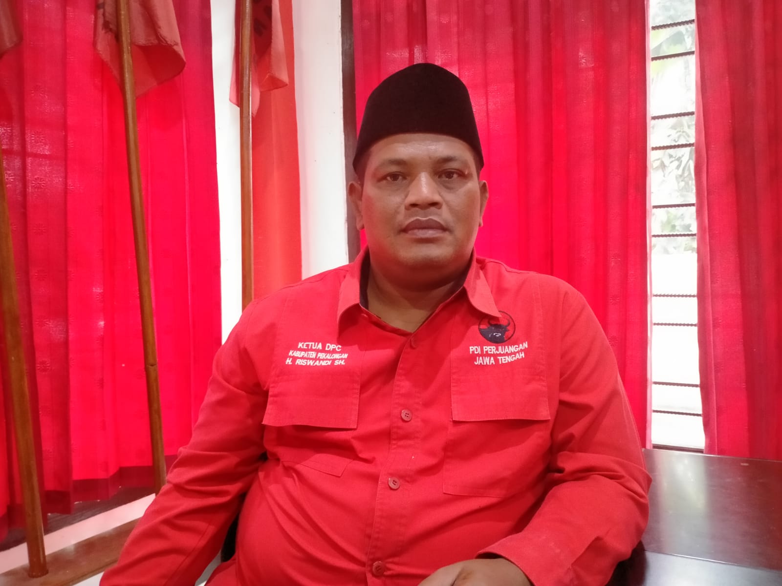 Ketua DPC PDI Perjuangan Kabupaten Pekalongan Riswadi.