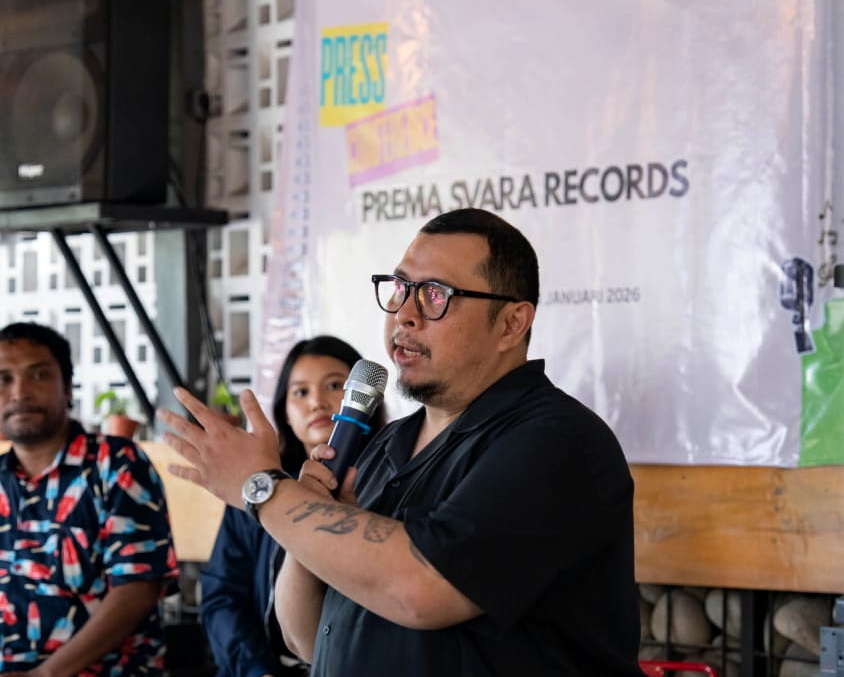 KETERANGAN - Rendra dari Prema Svara Records saat berikan keterangan tentang audisi musisi Pemalang beberapa wkatu kemarin.