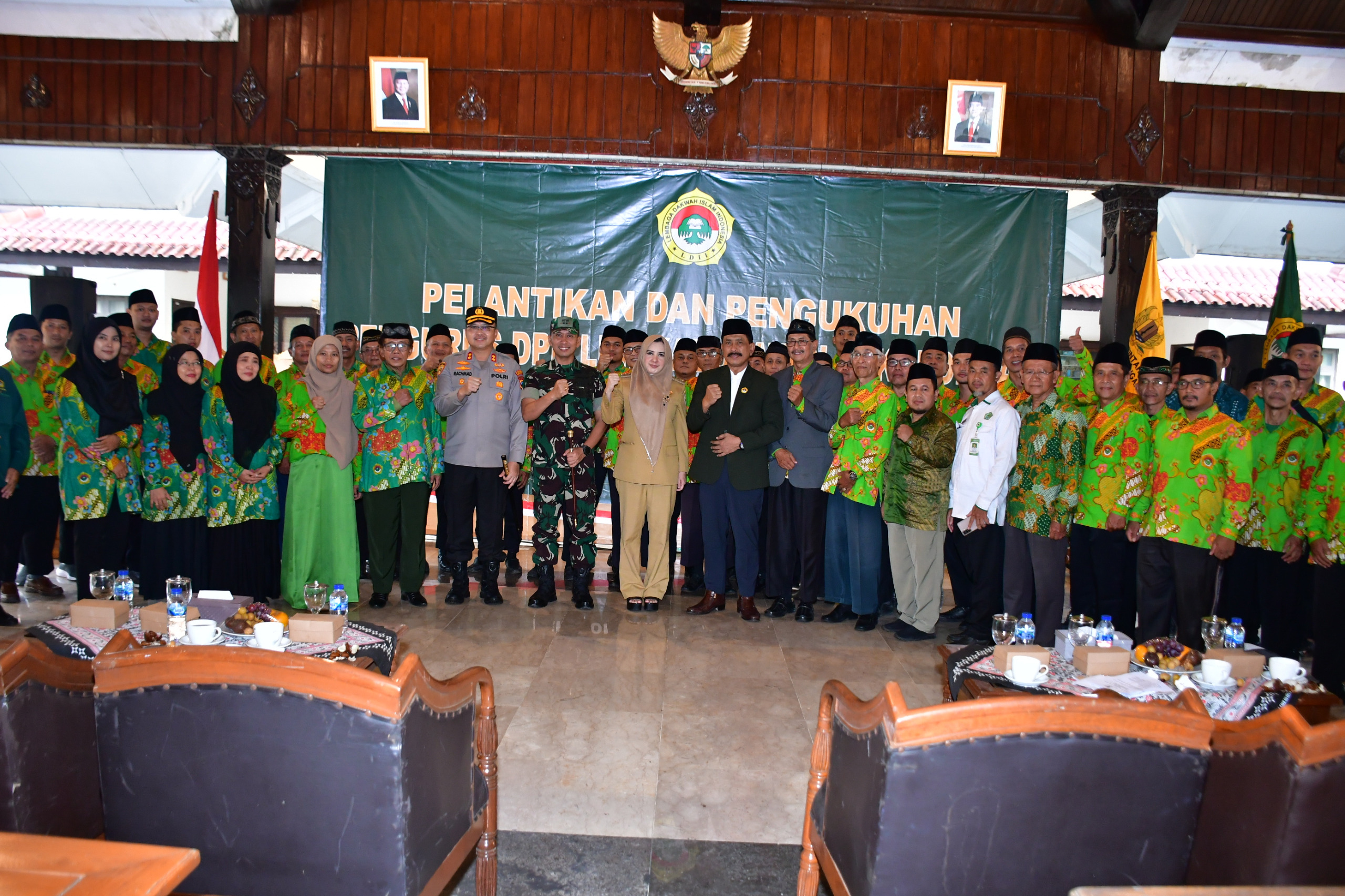 SINERGI: Bupati Pekalongan saat menghadiri pelantikan dan pengukuhan pengurus LDII Kabupaten Pekalongan, Selasa (27/1/2026).