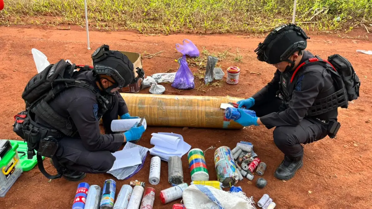 DISPOSAL : Peledakkan mercon dan pemusnahan bahan peledak oleh Tim Jibom Gegana Polda Jateng dan Polres Pekalongan di Kajen, Kabupaten Pekalongan, Selasa 31 Maret 2026. (DOK. POLRES PEKALONGAN)