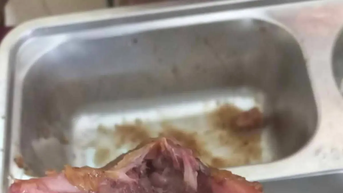 DITARIK : Foto makanan yang bermasalah dalam program MBG. (DOK. PRIBADI)