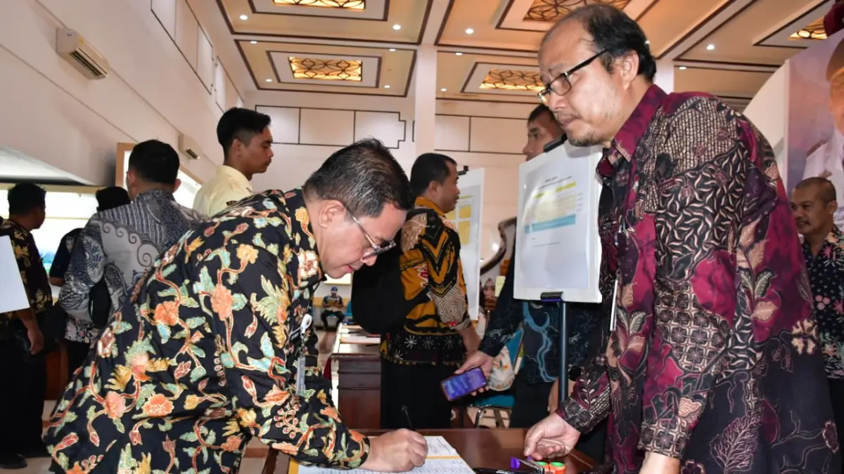 KECAMATAN BERDAYA : Plt. Bupati Pekalongan Sukirman saat menghadiri rapat koordinasi Kecamatan Berdaya Provinsi Jawa Tengah 2026 di Semarang, Kamis 16 April 2026. (DOK. PROKOMPIM KABUPATEN PEKALONGAN)