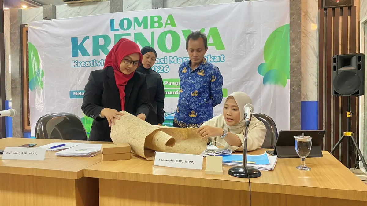 INOVASI PANGAN : Suasana Lomba Kreativitas dan Inovasi Masyarakat (Krenova) 2026 di Ruang Ujungnegoro Bapperida Batang. (DOK. PEMKAB BATANG)