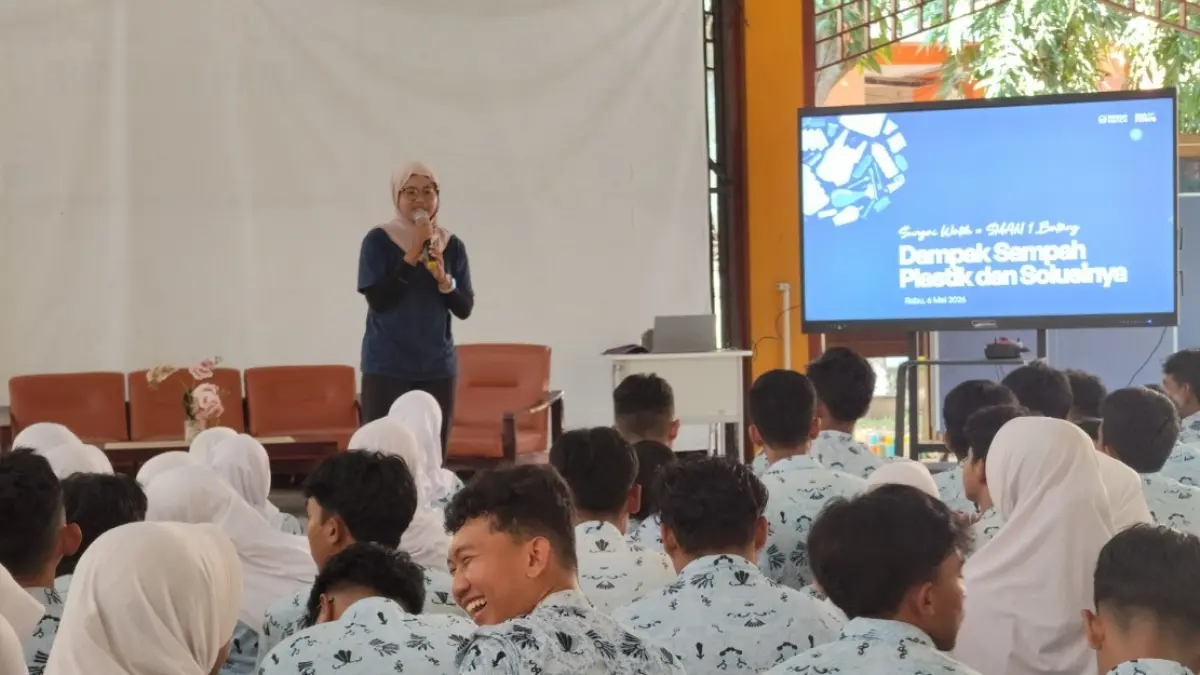 ANTUSIAS: Suasana edukasi Sungai Watch di SMAN 1 Batang.
