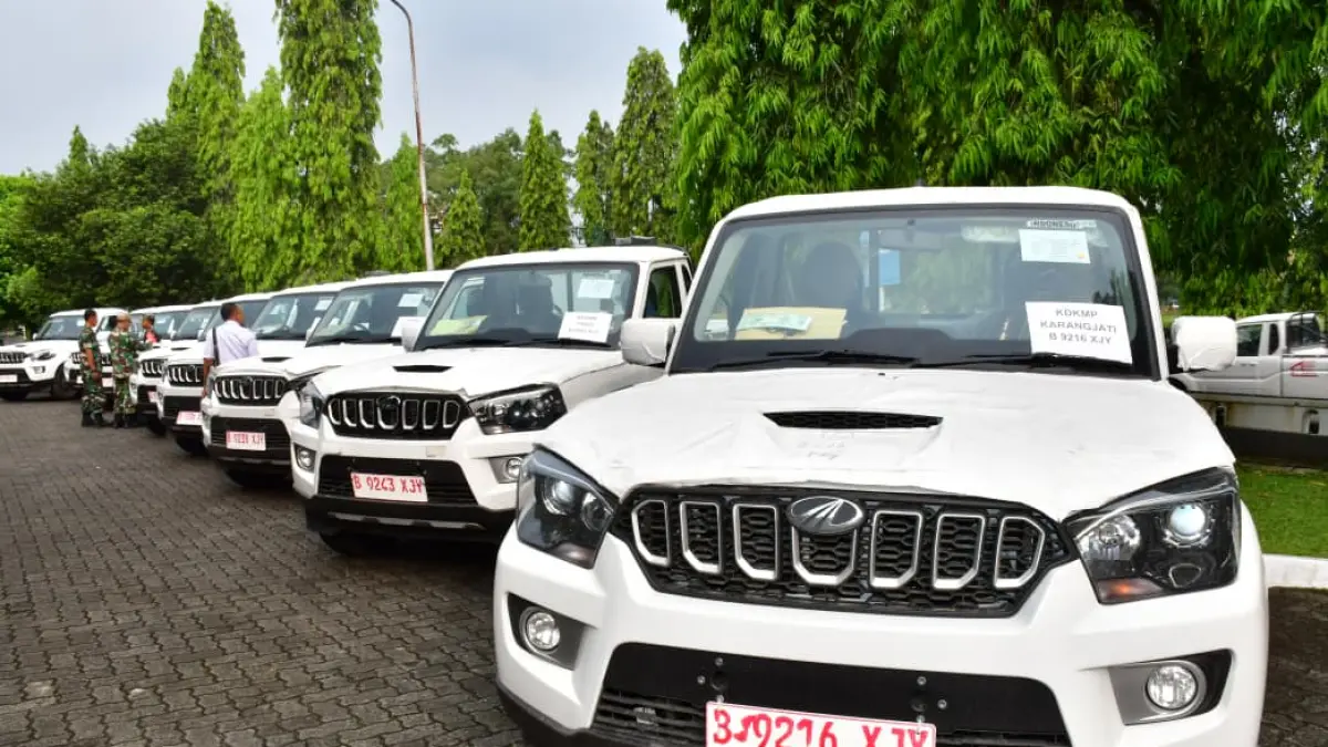 KOPERASI MERAH PUTIH: Mobil Koperasi Desa/Kelurahan Merah Putih mulai didistribusikan di Kabupaten Pekalongan. 