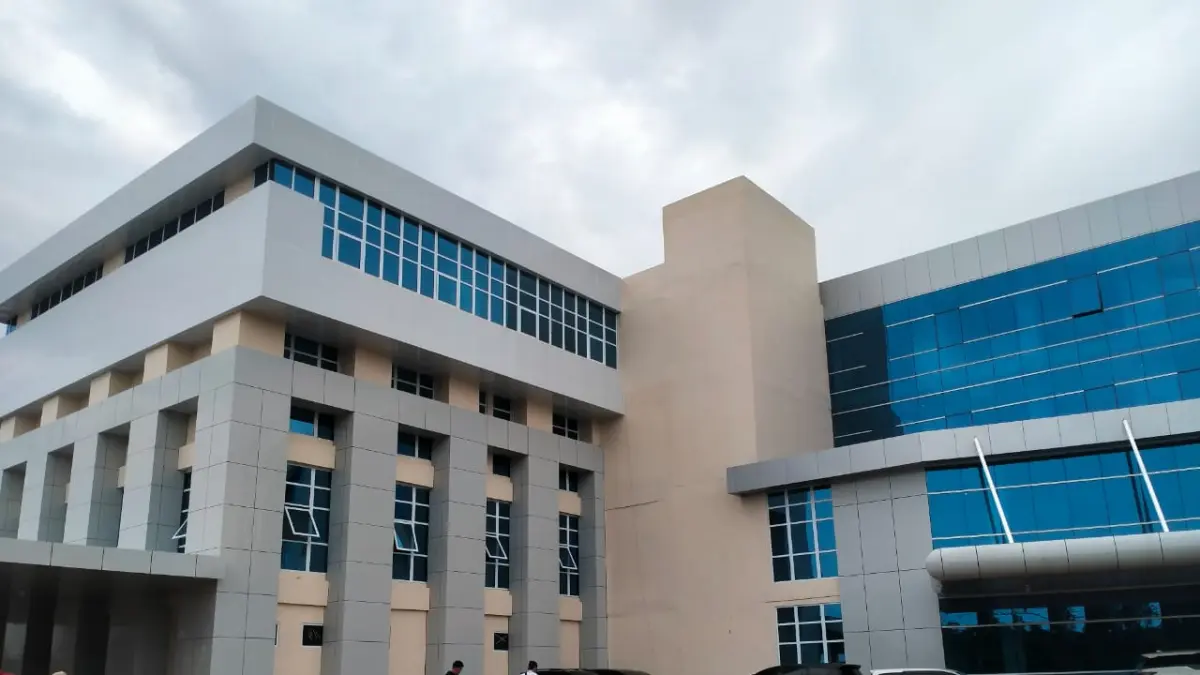 DIKEBUT: Gedung baru RSUD Kraton yang akan memasuki tahap ketiga pembangunan.