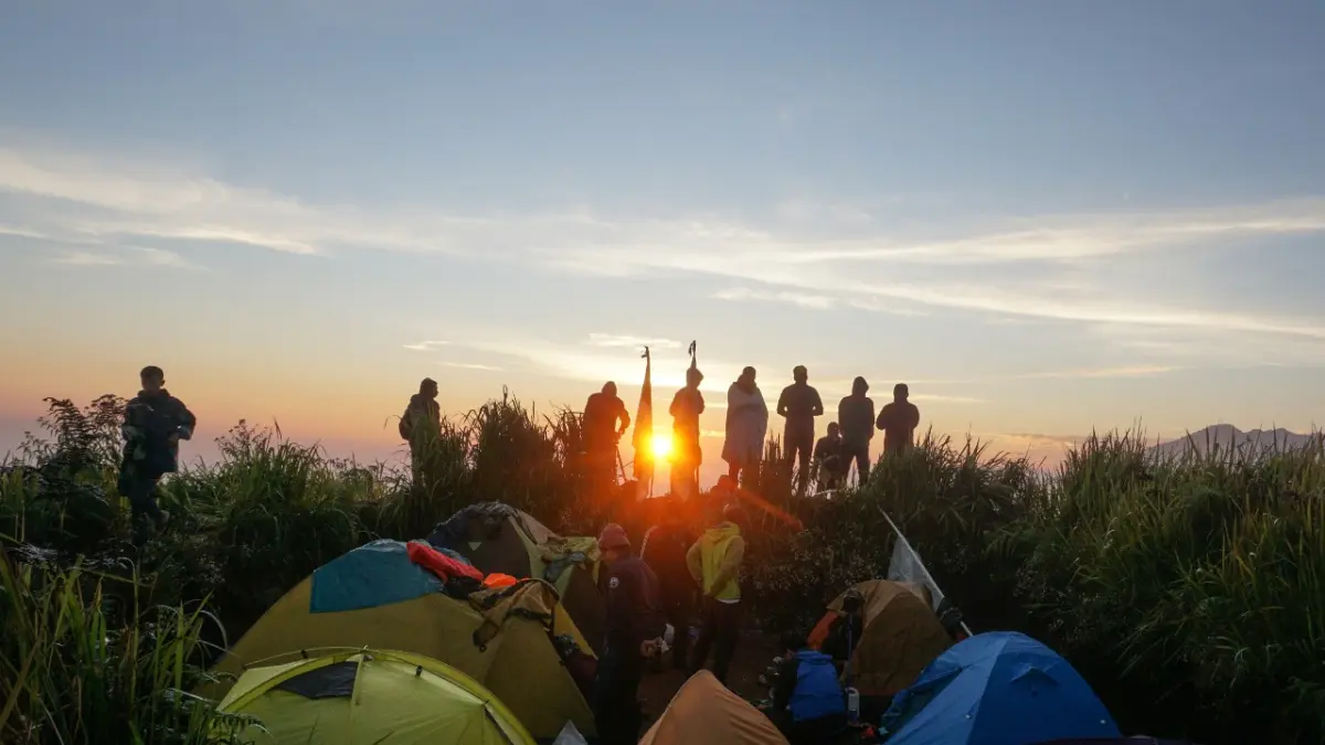 INDAH: Pemandangan indah yang terpampang di Gunung Gundul.
