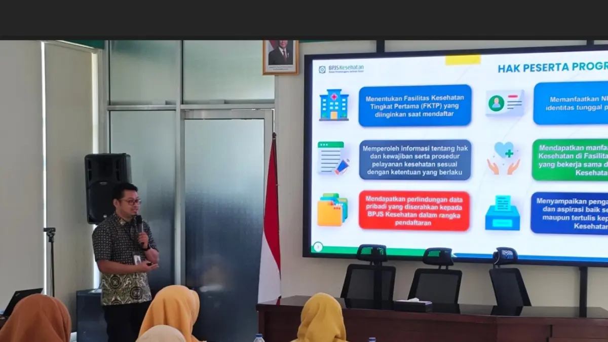 Suasana sosialisasi kepesertaan JKN untuk perwakilan kelurahan se-Kota Pekalongan