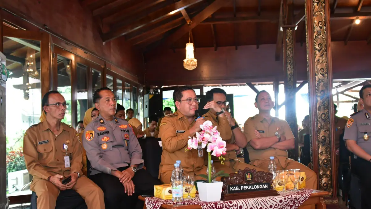 MUSRENBANG: Plt. Bupati Pekalongan Sukirman saat mengikuti Musrenbang Jawa Tengah 2026 di Tegal, Senin (22/6/2026)
