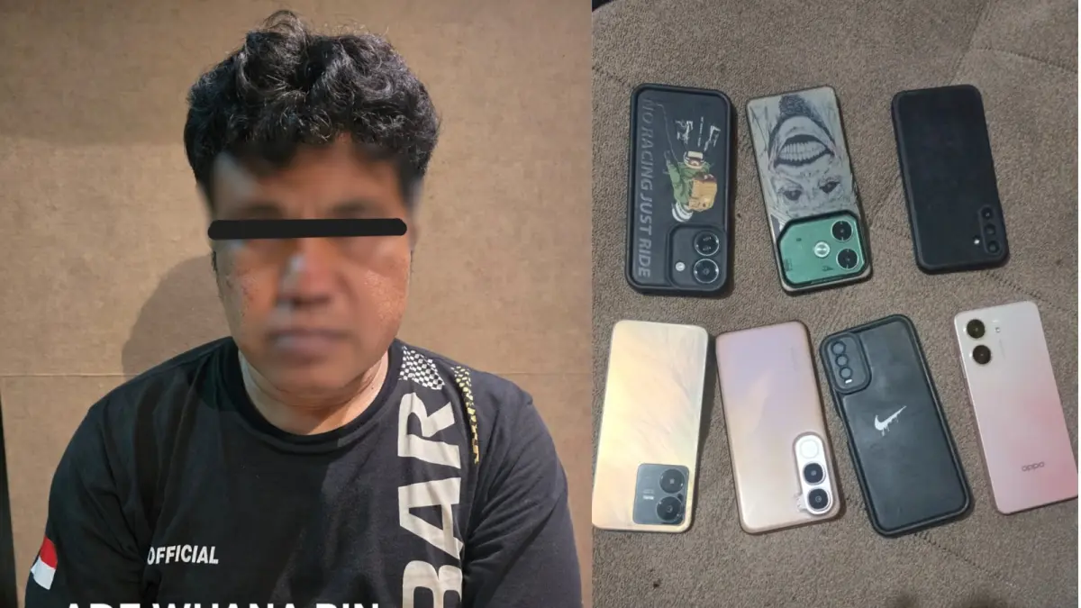 Polrestabes Semarang Ungkap Pencurian Tujuh Telepon Genggam di Stadion Citarum, Pelaku Ditangkap di Bandung Barat
