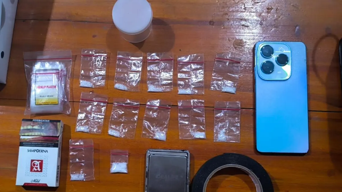 Dit Resnarkoba Polda Jateng Ungkap Peredaran Sabu di Kota Semarang, Kurir Jaringan Narkotika Dibekuk Bersama 12 Paket Sabu (IST)