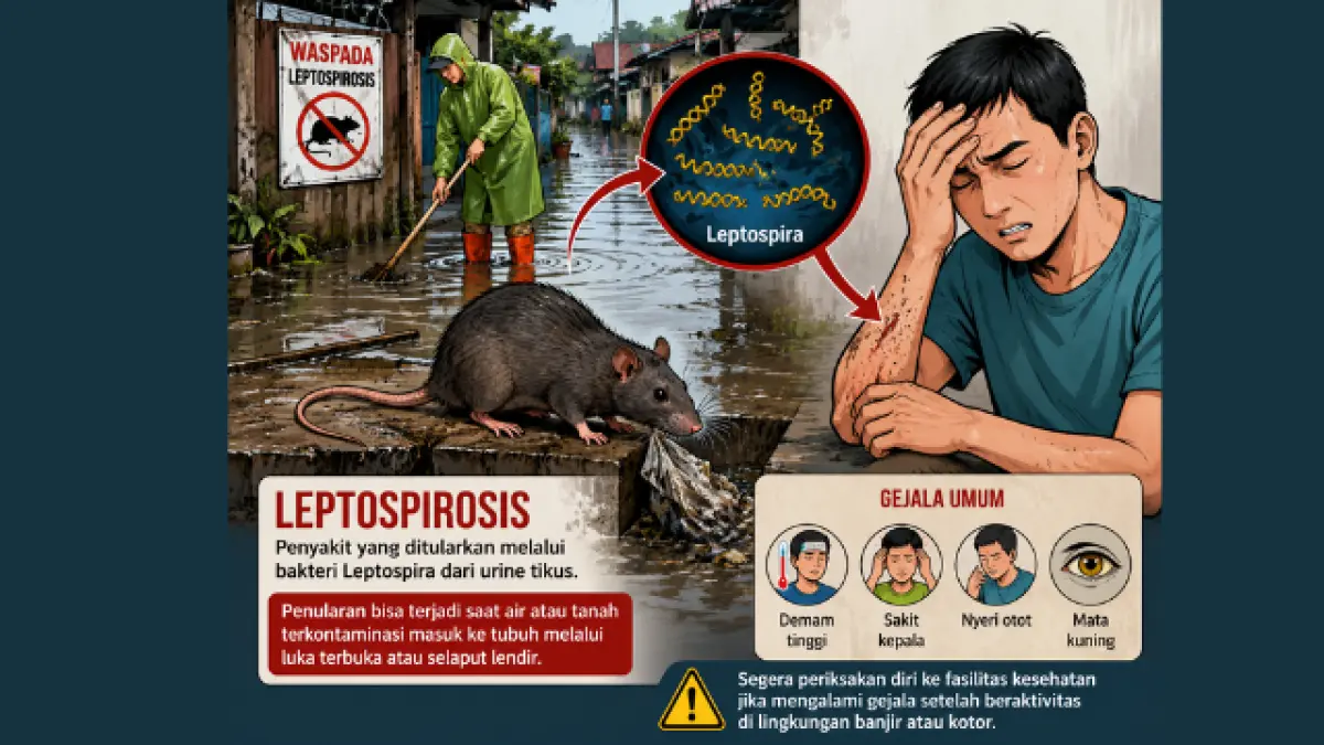 Info grafis, kasus leptospirosis 