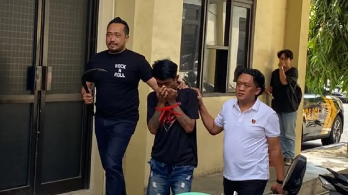 Tim Unit V Resmob Satreskrim Polrestabes Semarang berhasil menangkap satu pelaku penganiayaan dan perampasan, Selasa (21/7/2026)