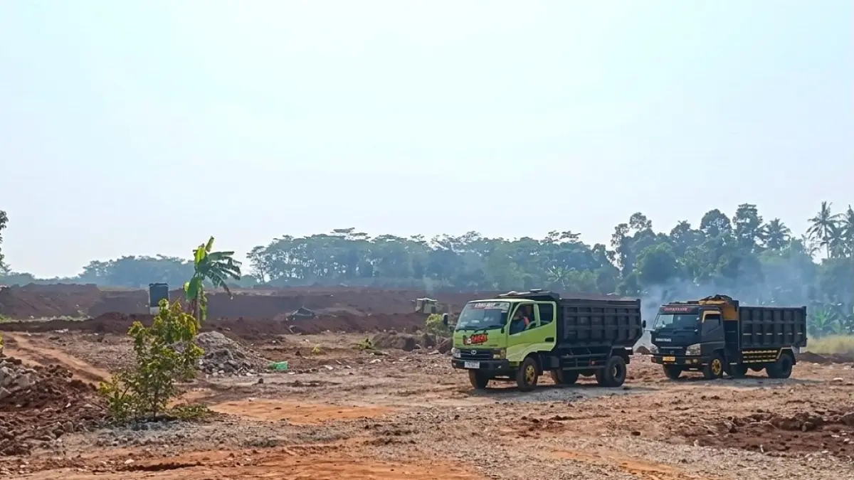 SEKOLAH RAKYAT: Kondisi lokasi pembangunan Sekolah Rakyat di Desa Clapar, Kecamatan Subah.