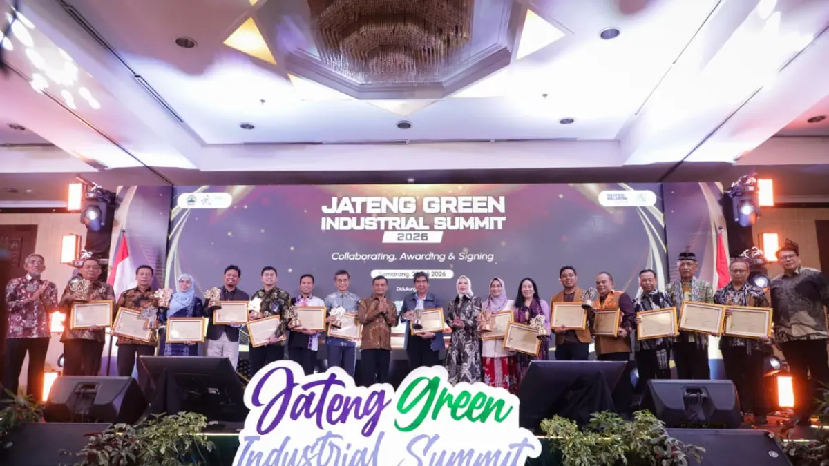 Gubernur Ahmad Luthfi hadir dalam Jateng Green Industrial Summit 2026 di Grand Candi Hotel, Kota Semarang Kamis, 23 Juli 2026.