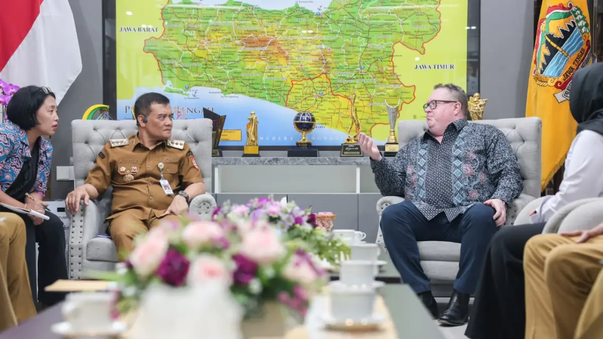  Chairman Pure Battery Technologies (PBT), Stephen Wilmot melakukan audiensi dengan Gubernur Jawa Tengah, Ahmad Luthfi di Kota Semarang pada Senin 3 Agustus 2026.
