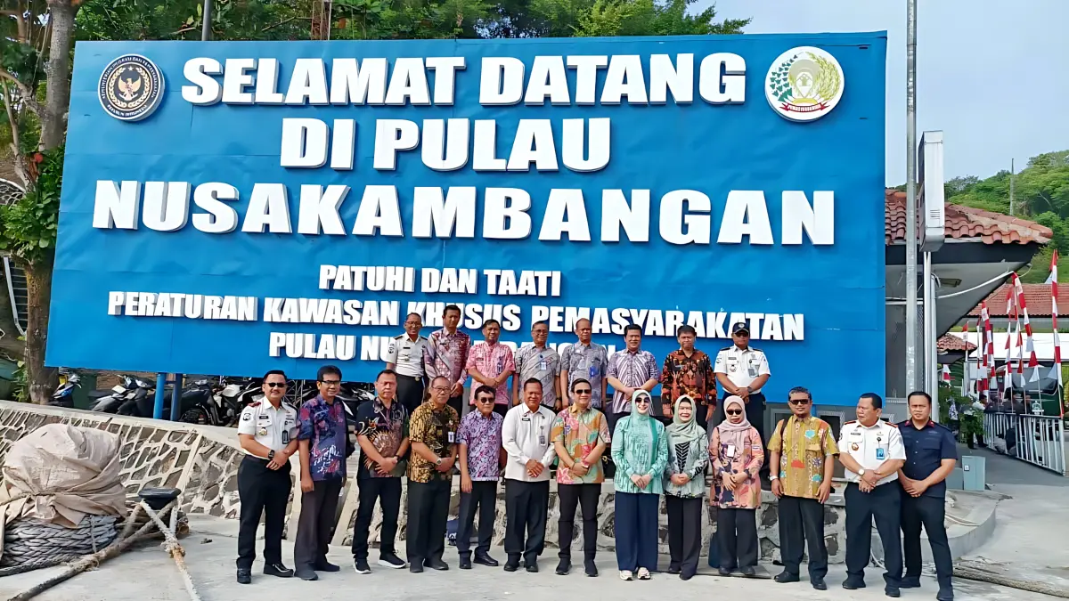 KUNJUNGAN : Tim Pemkot Pekalongan dan Lapas Pekalongan saat kunjungan &nbsp;kerja ke Nusakambangan, Kabupaten Cilacap, Selasa (4/8/2026) kemarin.(IST)