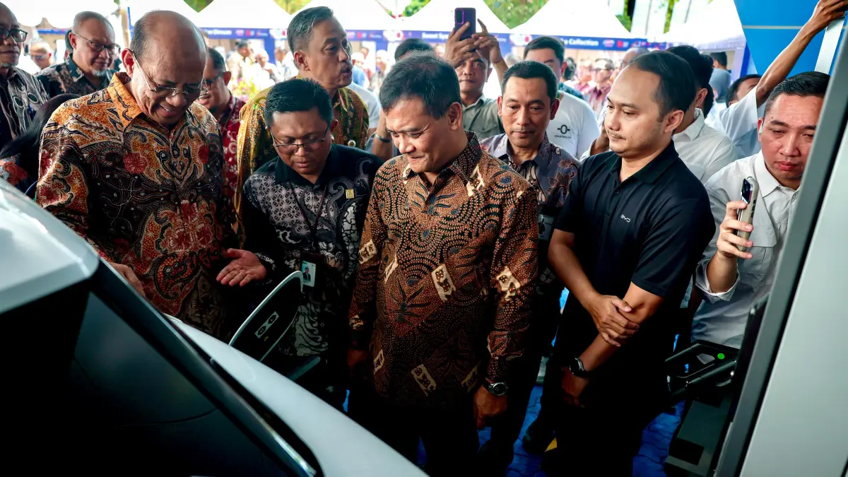 Gubernur Ahmad Luthfi saat membuka Gebyar Fest 81 di Kantor Pusat Bank Jateng, Jalan Pemuda, Kota Semarang, Rabu (12/8/2026).
