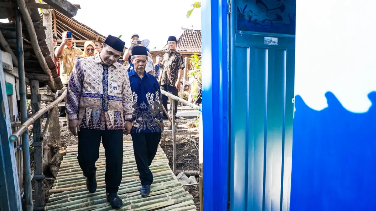 Wakil Gubernur Jawa Tengah, Taj Yasin Maimoen meninjau Program Desa Dampingan di Desa Minggarharjo, Kecamatan Eromoko, Kabupaten Wonogiri. 