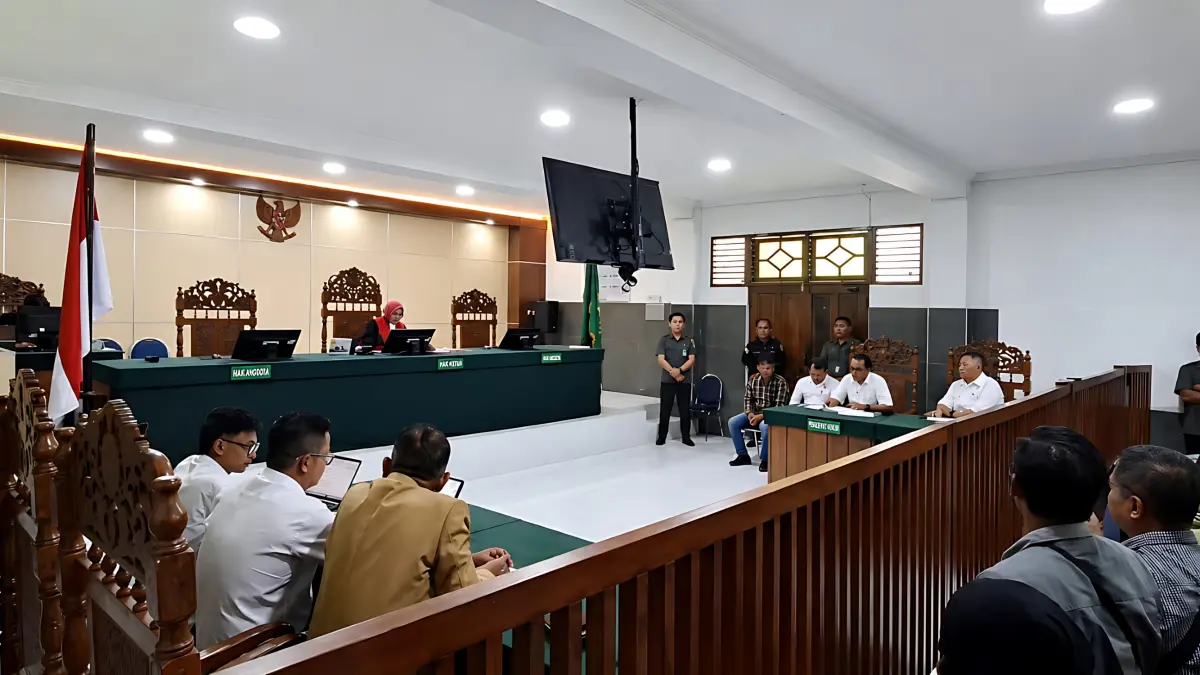 BERI KETERANGAN : Kuasa hukum AH saat berikan keterangan dalam sidang pra peradilan di PN) Pekalongan, Rabu (26/8/2026).(IST)