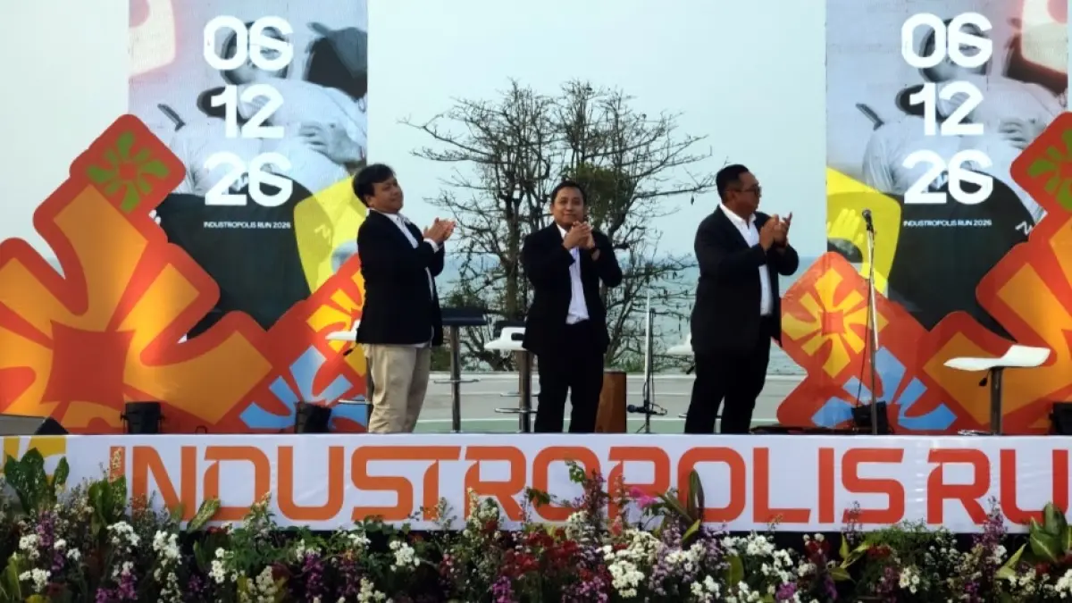 SPORT TOURISM: Suasana launching event lari di KEK Industropolis Batang.