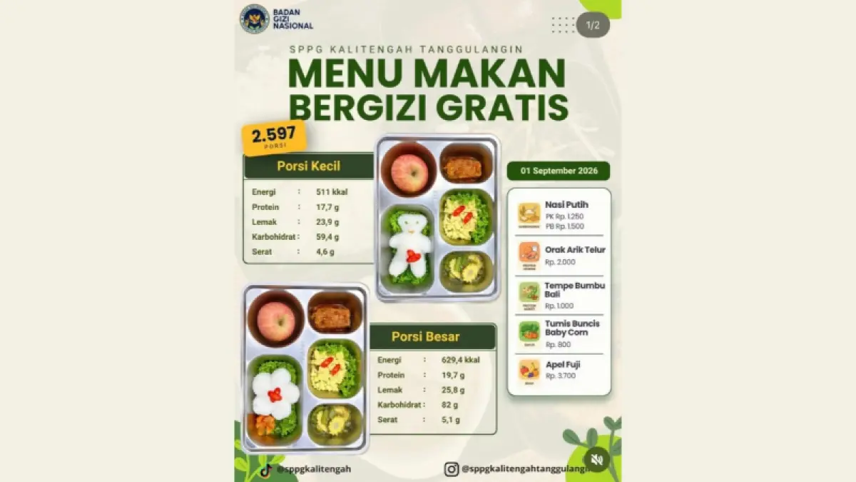 Tangkapan Layar IG/ SPPGkalitengahtanggulangin