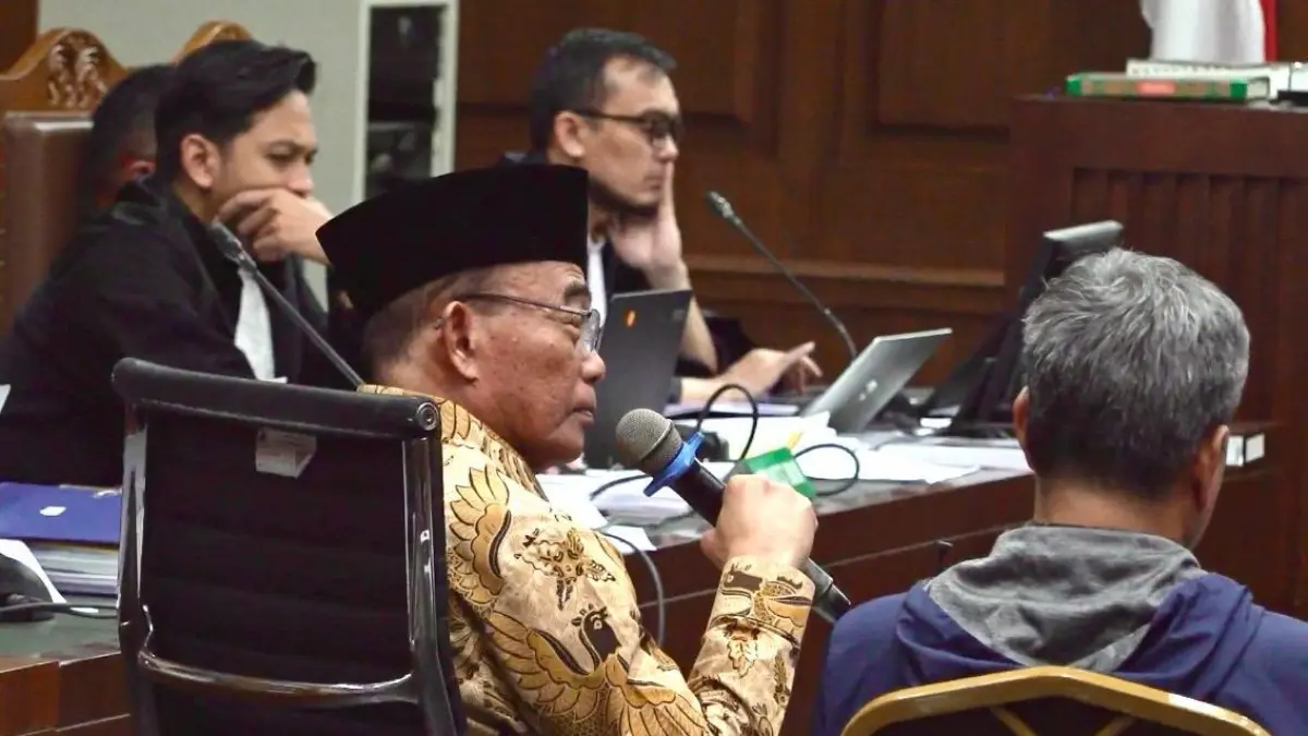 Muhadjir Effendy,  hadir sebagai salah satu saksi di sidang perkara dugaan korupsi kuota haji tambahan 2024. Selasa (1/9)