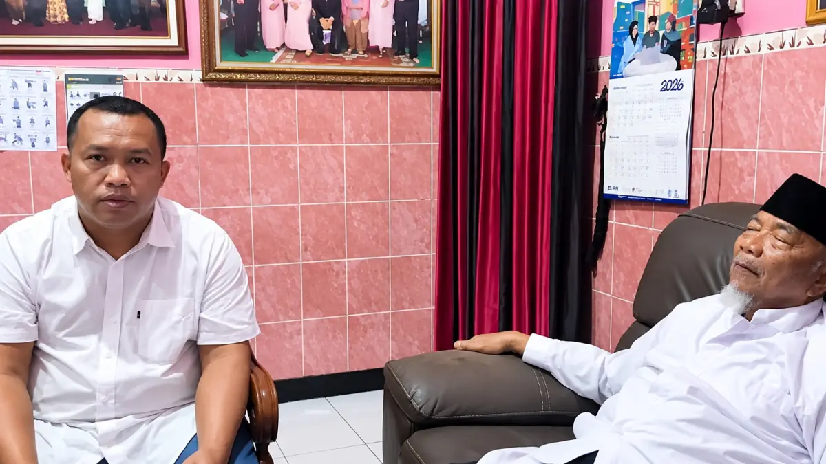 MINTA MAAF - Bos sound horeg Setyo Budi asal Karanganyar saat minta maaf, usai katakana MUI goblok saat live di TV Nasional baru-baru ini.(IST)