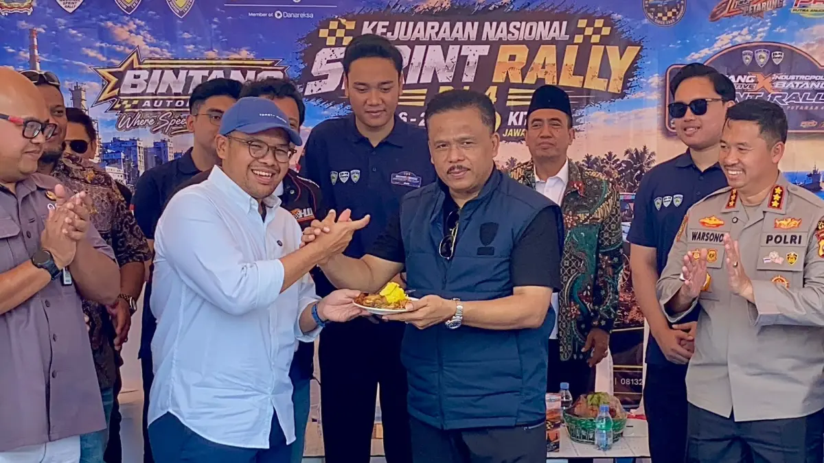 OLAHRAGA: Suasana konfensi pers Kejurnas Sprint Rally di KITB