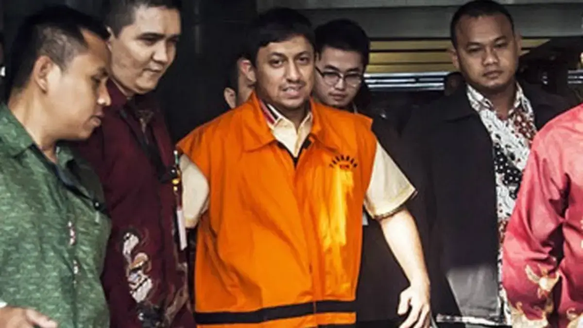 Fahd El Fouz Arafiq alias Fahd Arafiq saat menjadi terdakwa kasus korupsi pengadaan Alquran di Kementerian Agama tahun 2017. kini, ia kembali terjaring OTT KPK. (dok. JawaPos.com)