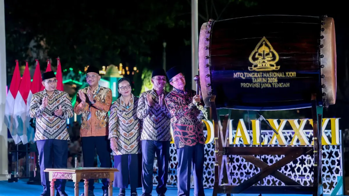 Penutupan MTQ Nasional XXXI di Lapangan Pancasila, Simpang Lima, Kota Semarang, Sabtu (19/9/2026) malam.