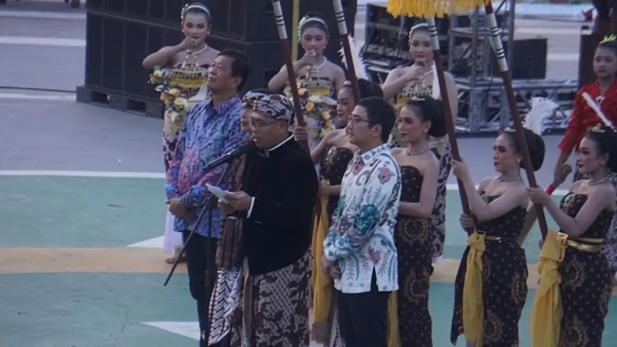 PERESMIAN: Suasana peresmian Bukit Srawung di KITB oleh Bupati Batang dan petinggi KEK Industropolis Batang.