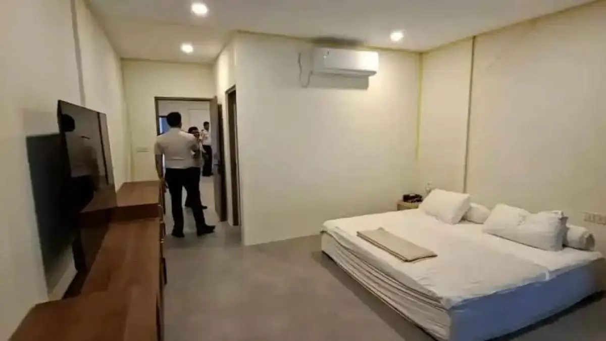 MEWAH : Salah satu kamar ewah di Lapas Cibinong yang diteukan Ombudsman RI saat sidak para Rabu kemarin.(IST)